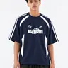 Aelfric Eden Men's Oversized Graphic Tee - 90s Unisex Streetwear Clothing, Contrast Color Vintage Graphic Tees, Casual Summer Male Clothing Tops, Gifts for Boyfriends,clothes for back to school,first day of school outfits