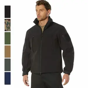 Rothco Men's Casual Soft Shell Concealed Carry Jacket - Waterproof 100% Polyester Fabric Outer Shell, Dual Padded Pockets, Fleece Liner, Long Sleeve Activewear Tops Coats for Outdoor Use