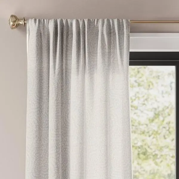 Threshold Printed Farrah Light Filtering Curtain Panel, Indoor Window Drape, Window Drapes