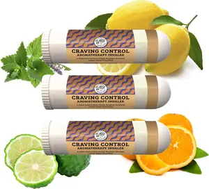 Wild Essentials 3 Pack of Appetite Craving Control Aromatherapy Nasal Inhalers Made with Therapeutic Grade Essential Oils to Help Keep The Hunger Cravings Away