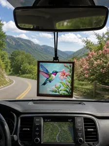 Hummingbird Suncatcher Car Charm