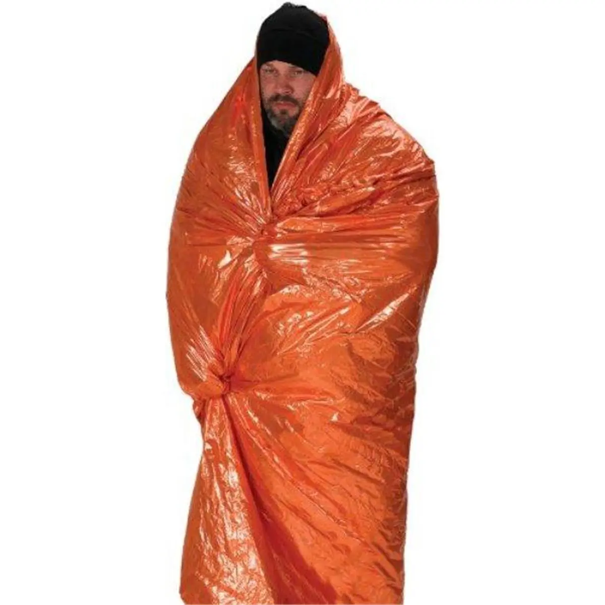 NDUR 61425 Orange-Silver Emergency Survival Blanket for Camping, Hiking Sports & Outdoor Safety Gear, Survival Gear, Reflective, Unisex