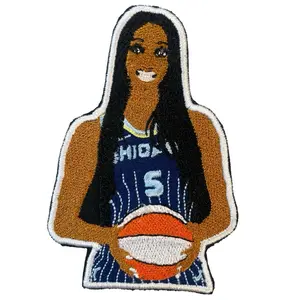 Basketball Reese Iron On Patches for Clothing - Sexy Design Easy Application 2.8" Size Stylish Fashion Accessory