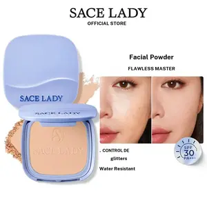 SACE LADY Matte Pressed Powder, Waterproof Oil Control Setting Powder for Oily Skin, Blurs Pores & Smooths Texture, Long Lasting Flawless Finish