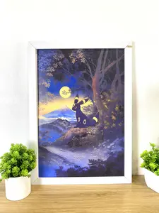 Umbreon Poster, Japanese Tapestry Style, Mount Fuji Japan, Anime, Gift Perfect, Bedroom Wall Art, Unframed Wall Art, Home Decor