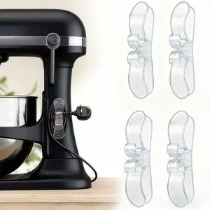 4 Pack Cord Organizer for Kitchen Appliances Upgraded Stick On Cord Holder Wire Wrapper Cord Keeper for Mixer Blender Coffee Maker Air Fryer Toaster and Cooker