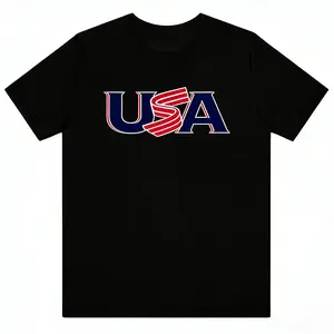 ⚾[100% Cotton][Graphic Tee]USA Baseball Team Graphic Tee – Must-Have Fan Shirt for Men Women, Vintage Style T-Shirt, Oversized Streetwear, Soft Breathable Cotton, Casual Everyday Wear, Game Day Outfit, Perfect Gift for Baseball Fans