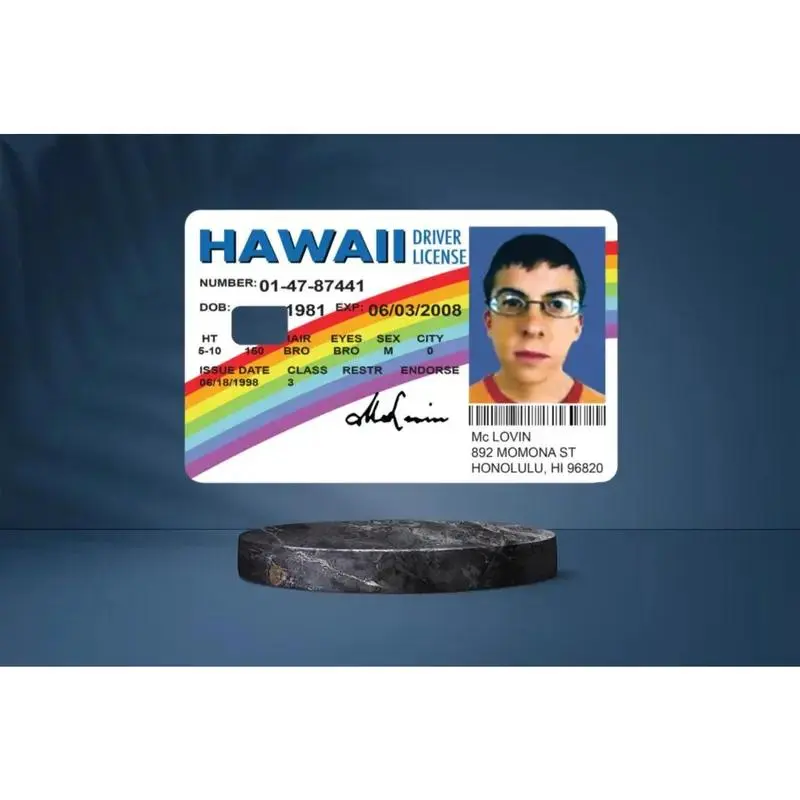 2-Pack Mclovin Credit Card Vinyl Labels, Office Stationery & Supplies Accessories, Two Pack
