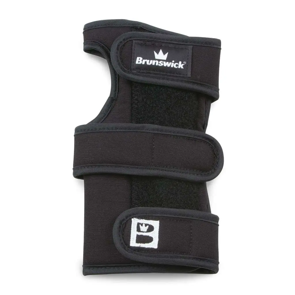 Brunswick Shot Repeater X Right-Hand Extended Bowling Wrist Positioner Protective Gear - Light Weight Fabric, 3-Strap Secure Fit, Metal Inserts Provide Support & Lock Wrist, Improves Shot Repeating Ability, Increases Moisture Absorption, Training Aid