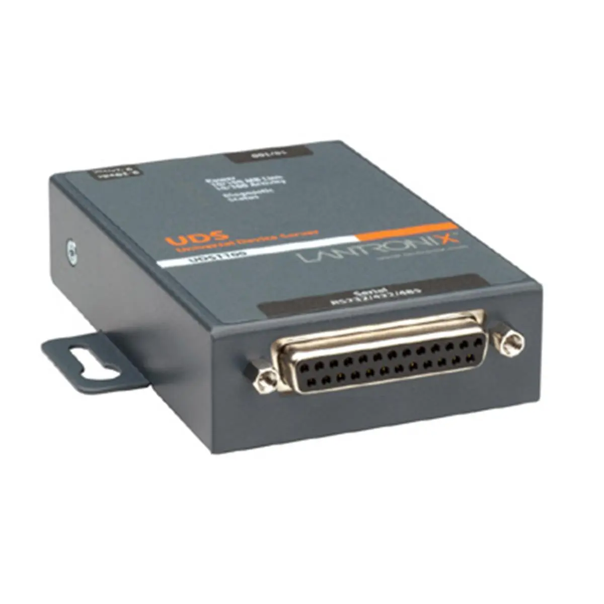 Lantronix UD1100001-01 Device Server with 1 x DB-25 Serial Port, 1 x RJ-45 10-100Base-TX Ethernet Network Port, Multi-Speed (10Mbps/100Mbps/230Kbps), Remote Management Advantages, Quick Simple and Inexpensive Solution