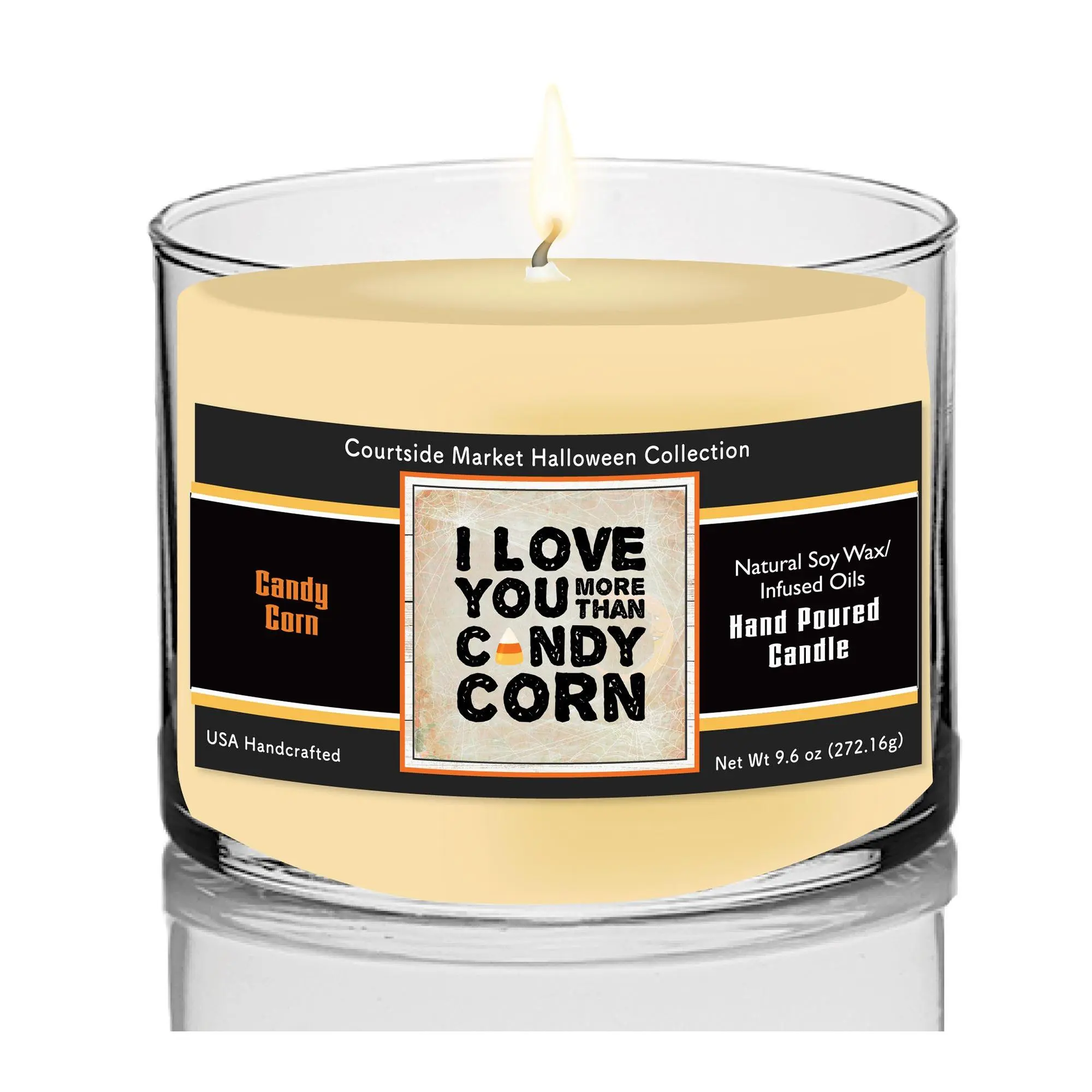Courtside Market Candy Corn 9.6-oz Circular Can dle Glass