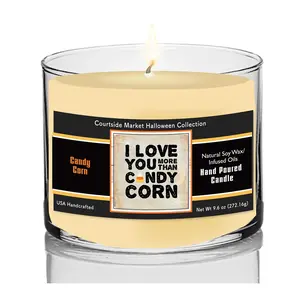 Courtside Market Candy Corn 9.6-oz Circular Can dle Glass