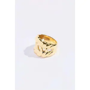 Double Rise Croissant Stacking Ring