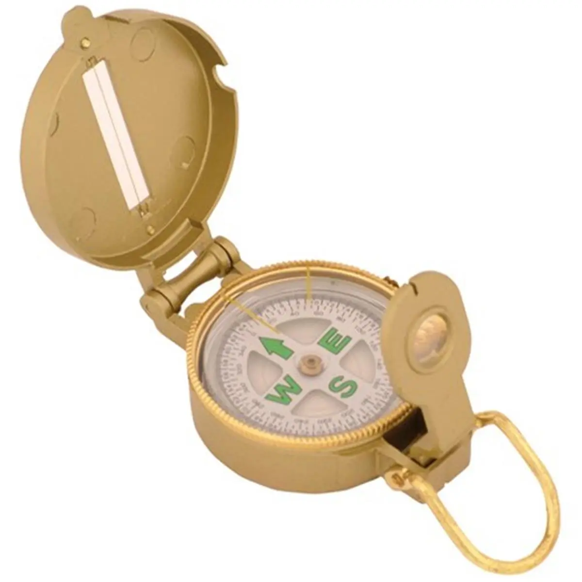 212 MAIN Classic Metal Lensatic Compass - Sports & Outdoor GPS Navigation Tool, Camping Gear, Travel Accessories, Hiking, Camping Accessories, Outdoor Adventures, Needle For Exact Bearing, Precision Aiming, Classic Design, Floating Luminous Direction Digi