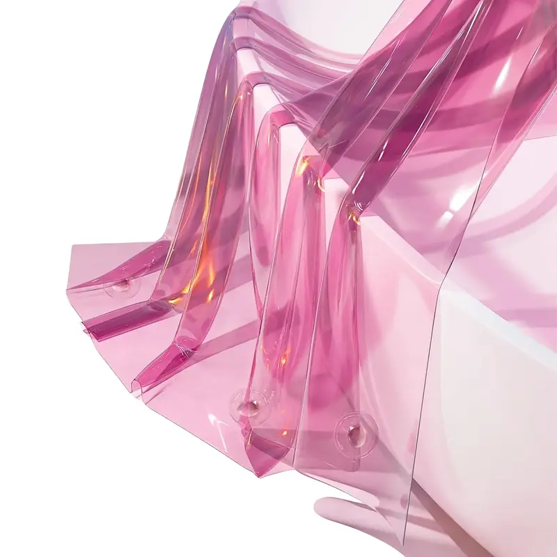 Shower Curtain Liner, 100% EVA Soft Clear Pink Heavy Duty Shower Curtain and Liner 2-in-1, 72x72 Luxury Plastic Weighted Bathroom Shower Liner, 12 Rustproof Grommets & 3 Heavyweight Stones Lightweight