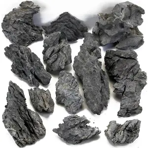 Rock Stone, Dragon Stone, Suitable for Aquarium Landscaping Models and Fish Tank Decoration, Reptile and Amphibian enclosures 3-6inch-11 lbs