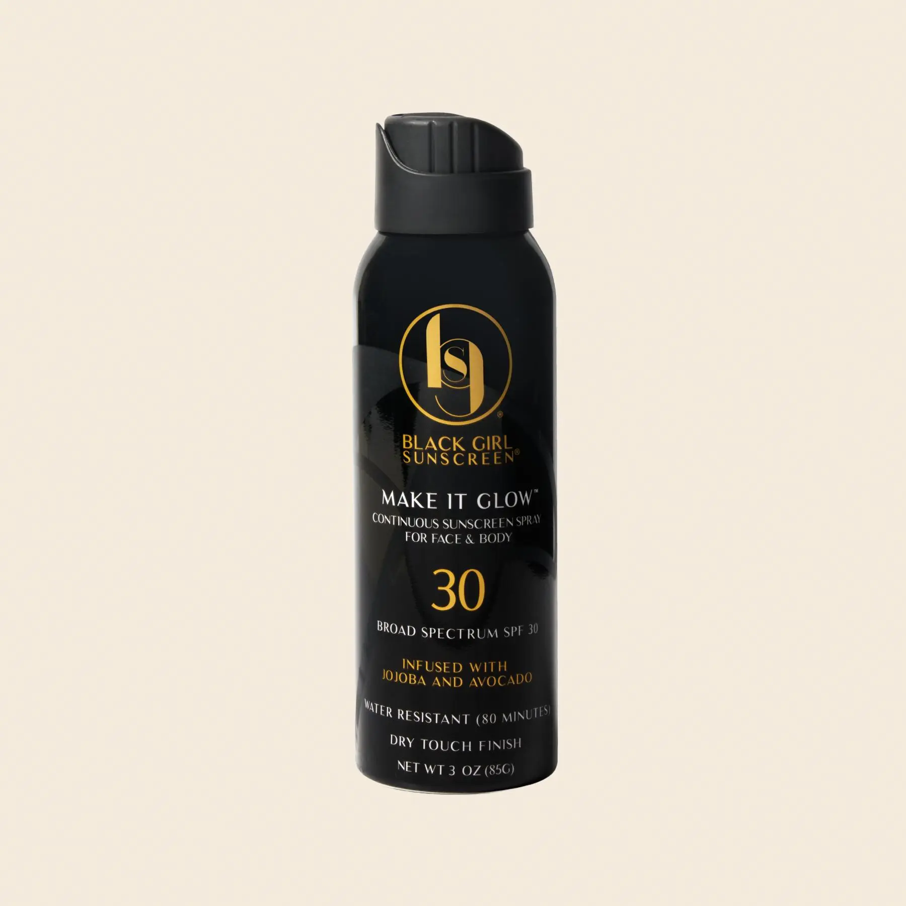 Black Girl Sunscreen Make It Glow Body Spray SPF 30 - 5 fl oz, Youth-Focused Nourishing Radiant Formula for Black Women, with Aloe, Jojoba, Avocado Oil, Shea Butter, Lightweight Smooth Flawless Moisturizing Sun Protection Body Care for Glowup