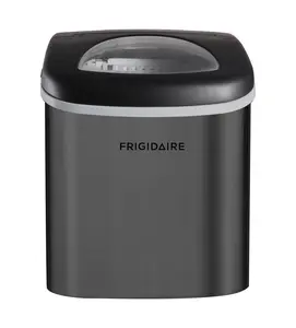 Frigidaire 26 lb Bullet Ice Maker Black Stainless Steel - compact, high-capacity icemaker producing bullet-shaped ice ideal for kitchens, parties, and entertaining