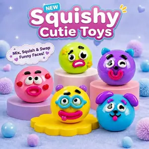 Dog face Squishy - Ultra-Soft Slow Rising Stress Relief Toy for Adults, Cute Quirky Sensory Fidget Toy for Anxiety Relief, ADHD & Autism, Unique Office Desk Decor