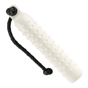 HuntEmUp 2 inch Plastic Dog Training Bumper with Valve White