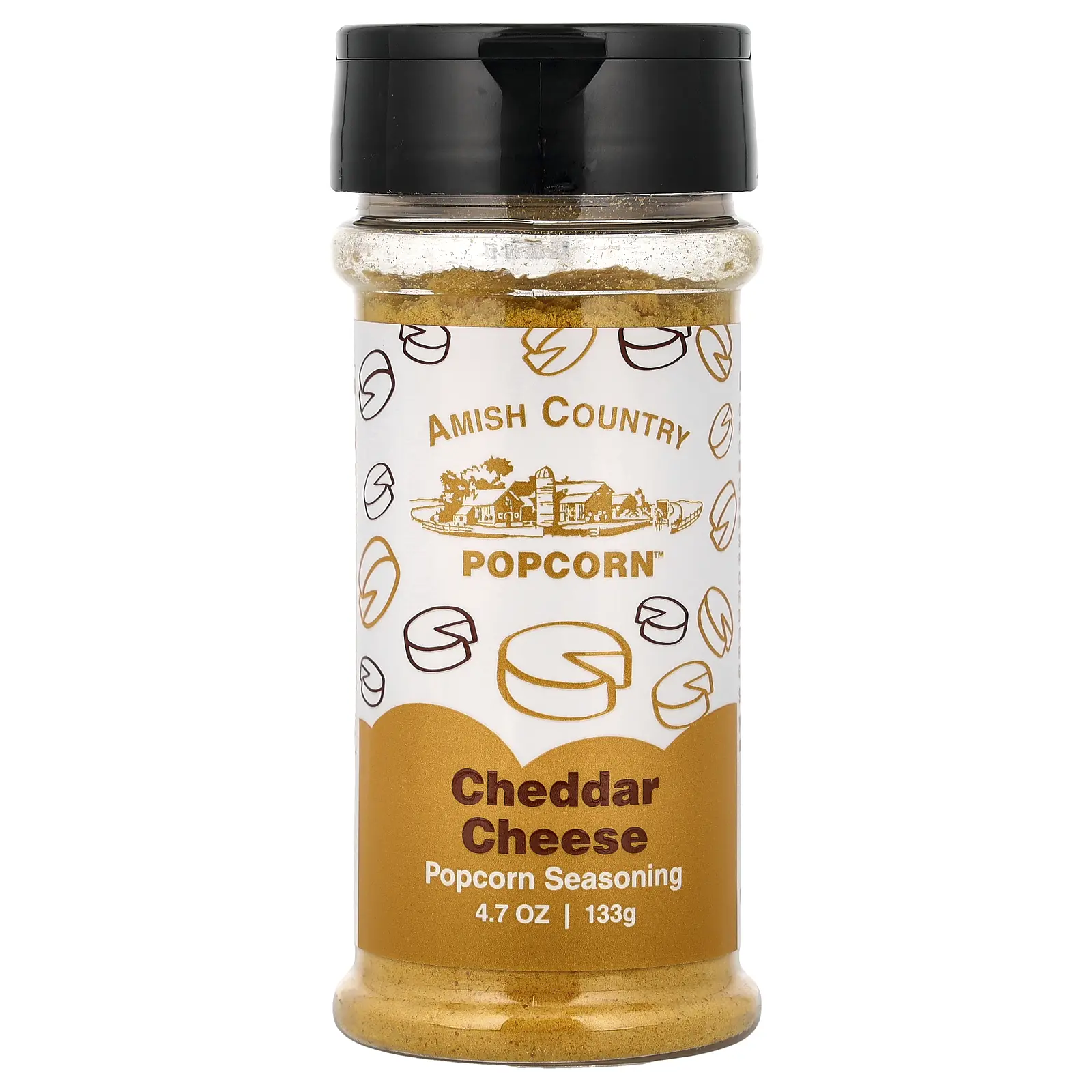 Amish Country Popcorn Popcorn Seasoning, Cheddar Cheese, 4.7 oz (133 g) Amish Country Popcorn Popcorn Seasoning, Cheddar Cheese, 4.7 oz (133 g)