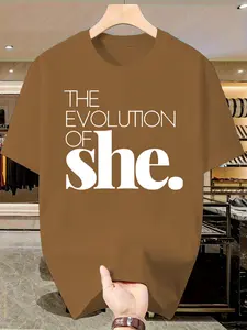 Men's Letter Print Short Sleeve T-Shirt, Casual Slim-Fitting Summer Top, Breathable Single Piece Tee, Trendy Fashion Clothing