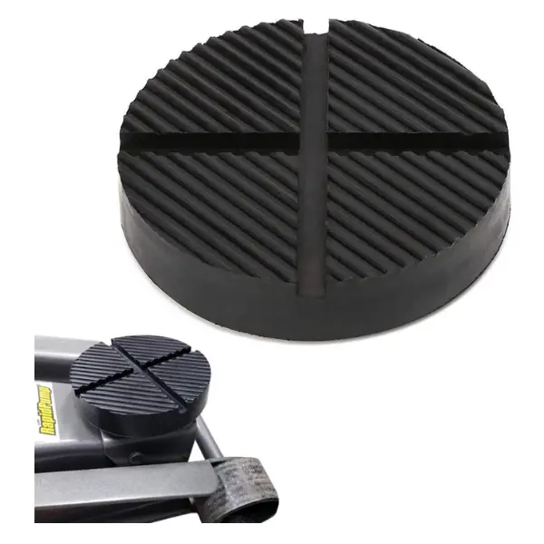 Universal Floor Jack Rubber Pad Jack Pad Adapter Pinch Weld Side Frame Rail Protector Puck/Pad (1 Pack)