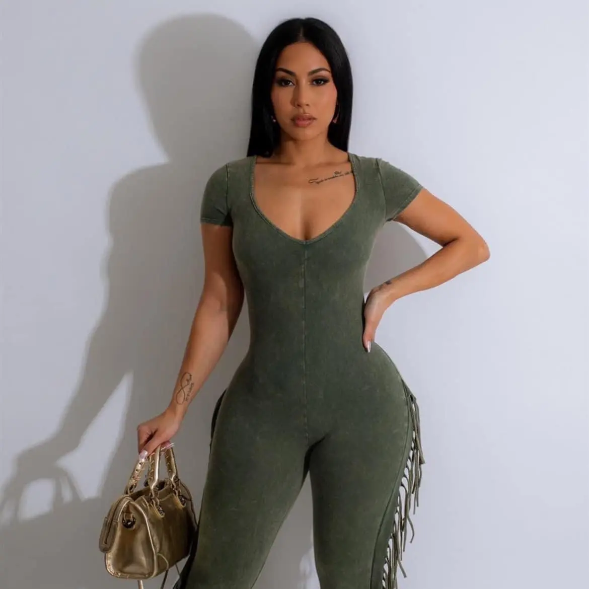 ‘No Strings Attached’ fringed jumpsuit