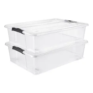 Sorbus S/(2) 40qt Underbed Storage Bins with Wh eels & Lids
