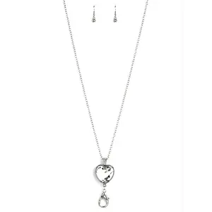 "Lovely Luminosity Lanyard" Necklace and Earrings