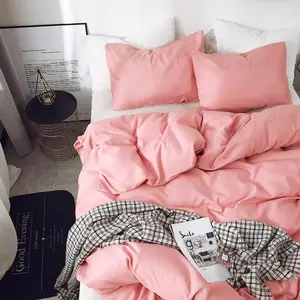 Solid Color Duvet Cover Set, Decorative Duvet Cover, 2/3 Counts Including 1 Duvet Cover & 1/2 Pillowcase without Filler, Soft Comfortable Bedding Set for Home Bedroom