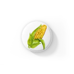 Corn Pin Back Button, Magnet, Keychain