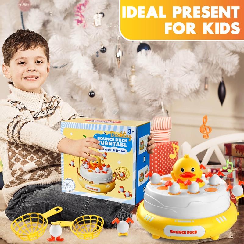 Bounce and Catch Duck Board Game Toy for Kids Popping Up Music Duck Educational Musical