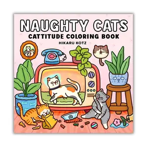 Naughty Cats: Cattitude Coloring Book for Adults and Teens - Fun Coloring Activities for a Wide Range of Ages Art Sketchbooks Craft Figurine