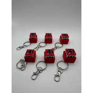 3D Printed Minecraft TNT Clickers | TNT Keychain | Minecraft Clicker Toy | Fidget Clicker | 3D Printed TNT Clicker Toy | Fan Art