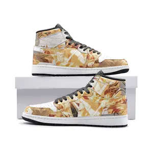 Rengoku Flame Art Unisex Athletic Rubber Trainer Footwear, Casual Sports Shoes (TR Style)