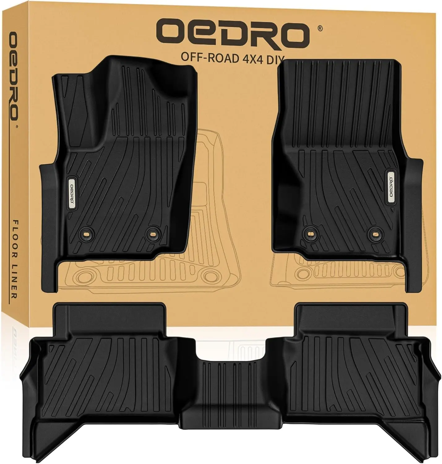 YITAMOTOR All Weather Floor Mats for Toyota Tacoma 2024 2025 Double Cab, Front & Rear Protector YITAMOTOR All Weather Floor Mats for Toyota Tacoma 2024 2025 Double Cab, Front & Rear Protector