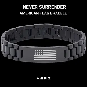 Never Surrender Patriot Bracelet: Helps Pair Veterans With A Service Dog Or Shelter Dog