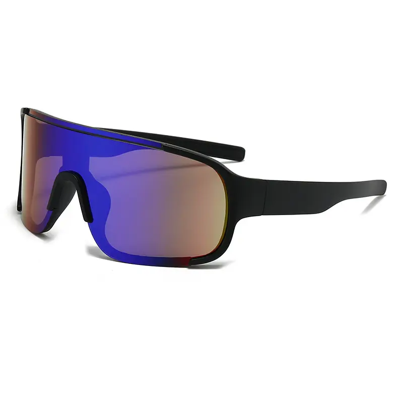 Unisex Photochromic Sports Cycling Shades - Black Frame, Shield Lens, Windproof, UV Protective Eye Shield for Day-Night Road Cycling Gear