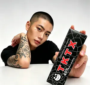 BUY 1 GET 1 FREE | TKTX Black Tattoo Numbing Cream 40% Rapid-Acting Professional Formula | Lidocaine-Infused Refreshing Non-Greasy | For Tattoos & All Cosmetic Procedures