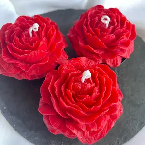 Low Temperature Wax Play Candle Saturday love farmhouse gift Scented Drip Floral Decor cash money valentine handmade Rose Pink Peony Room custom candles