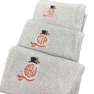 Snowman monogram sweatshirt