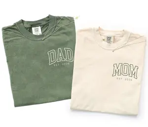 Comfort Colors Mom and Dad Est. 2026 Shirt, Pregnancy Reveal