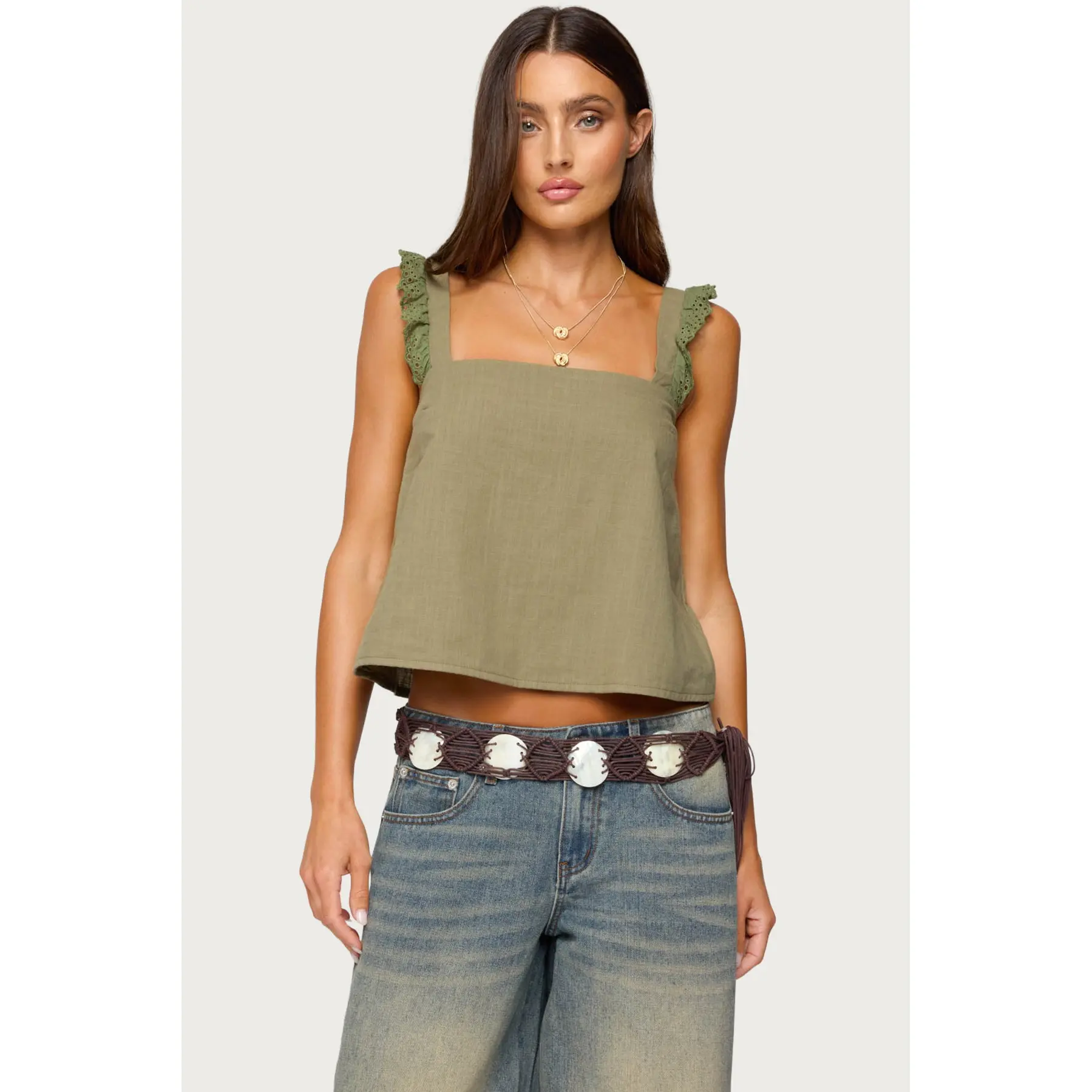 Viviana Linen Look Top