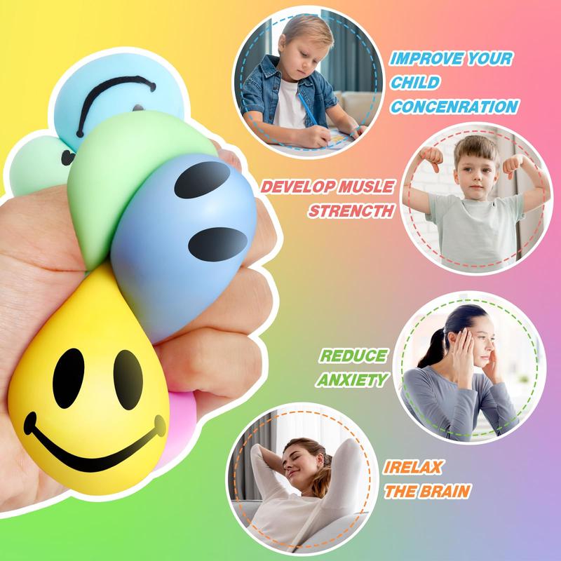 16 Pack Mini Slow Rising Stress Cube, Square Fidget Ice Cube Stress Balls, Stretchy Fidget Toy for Anxiety Stress Relief, Classroom Prize Cube Squishies for Adults Kids Children Teens Party Favors