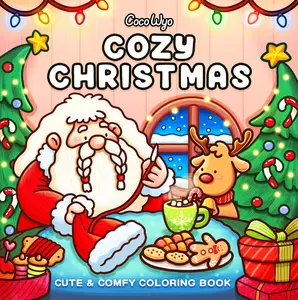 Cozy Christmas: Coloring Book for Adults and Kids -- Coco Wyo - Paperback