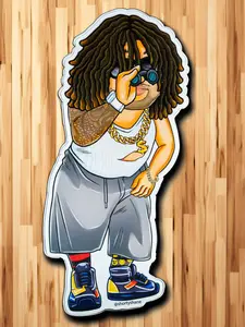 Lil Meatball Binoculars Sticker