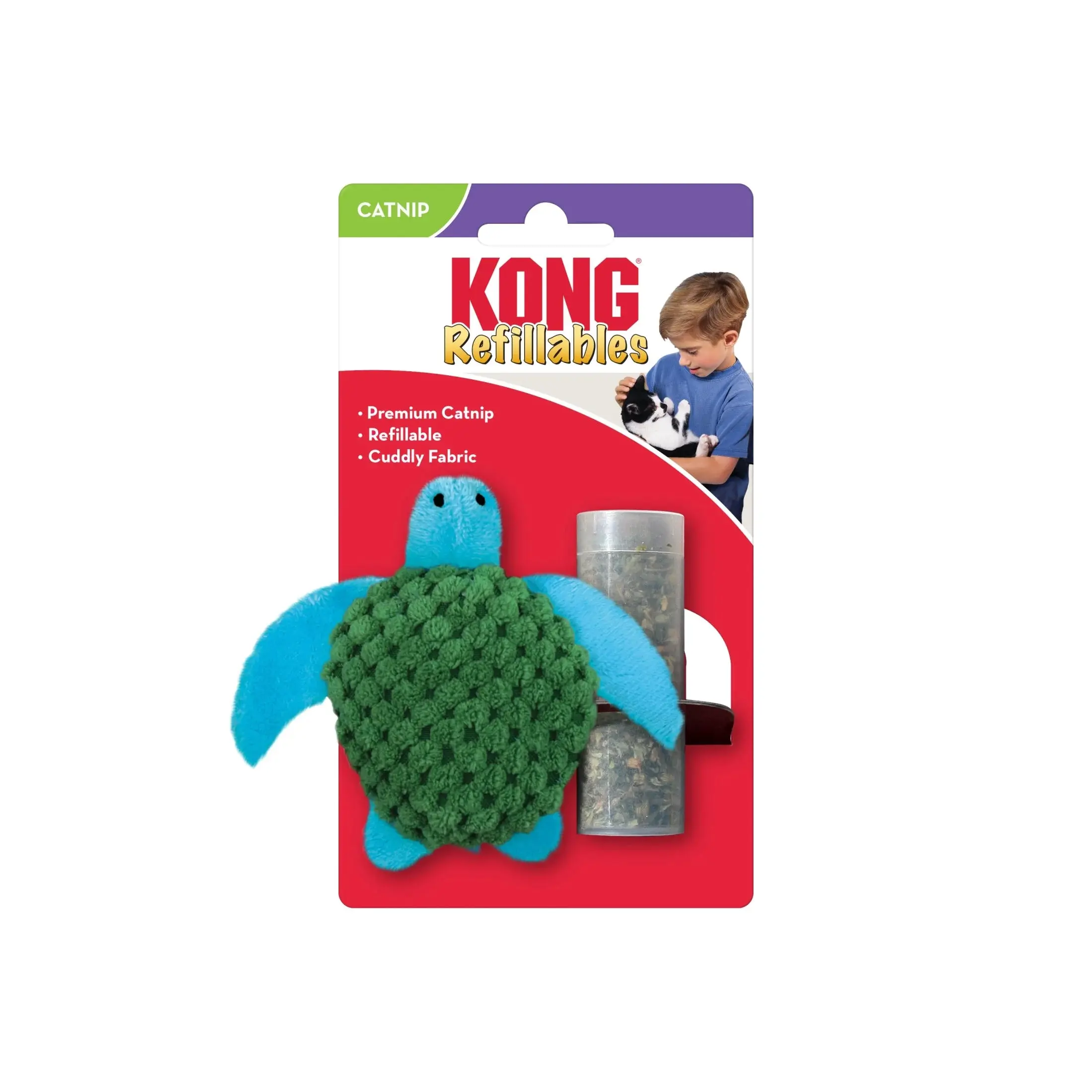 ® Refillables Catnip Toy, Turtle, with Premium North American Catnip