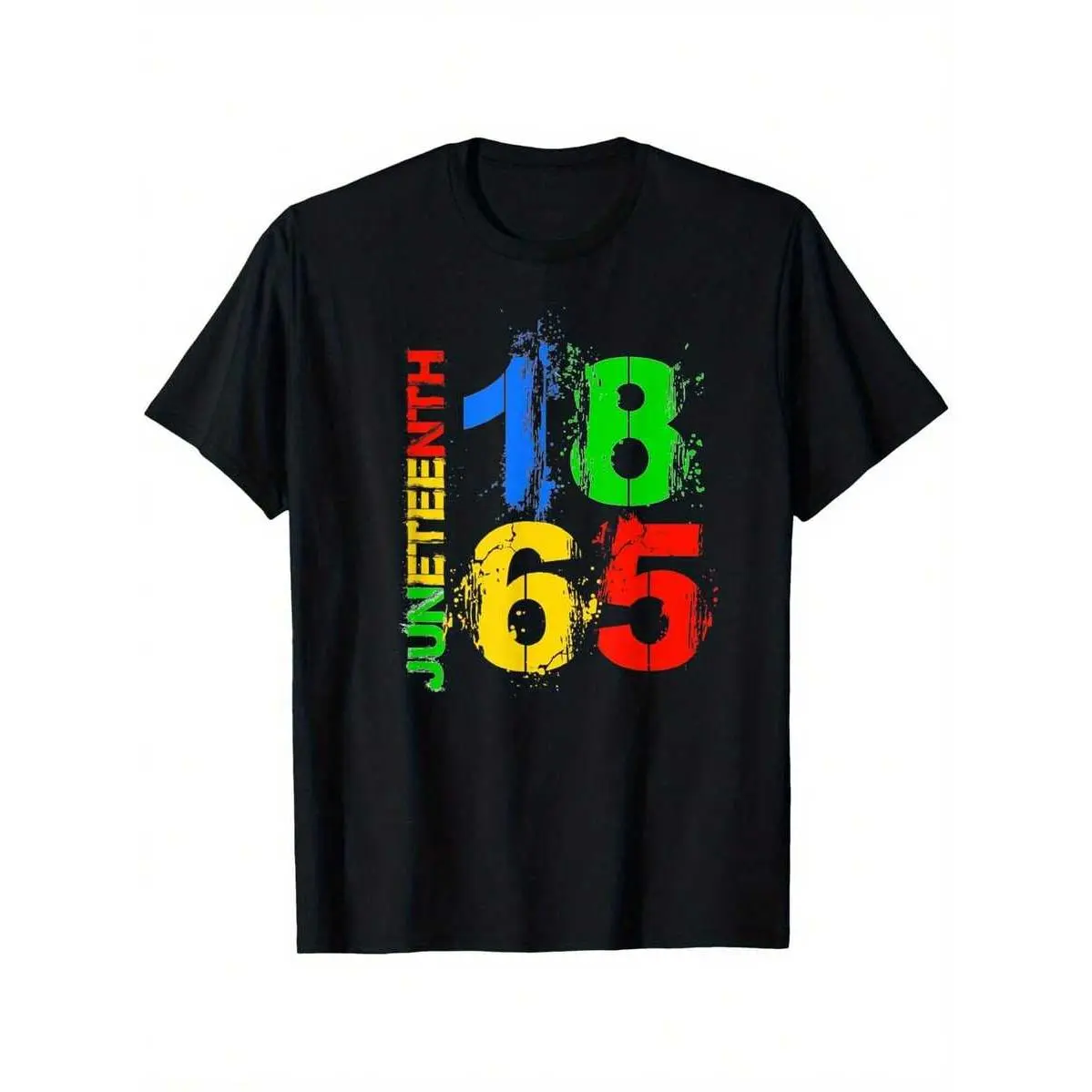 Unisex Oversized Cotton Short-Sleeve Graphic T-Shirt - Juneteenth 1865 Emancipation Day Freedom African Black Pride, Loose-Fitting, Casual, Comfy, Available in S-XXXL, Top, Tshirt