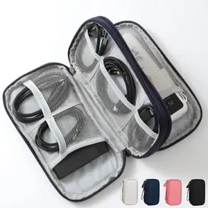 Digital Portable Organizer Case for Headphones Travel Closet Storage Bag Zipper Accessories Charger Data Cable USB Power Bank